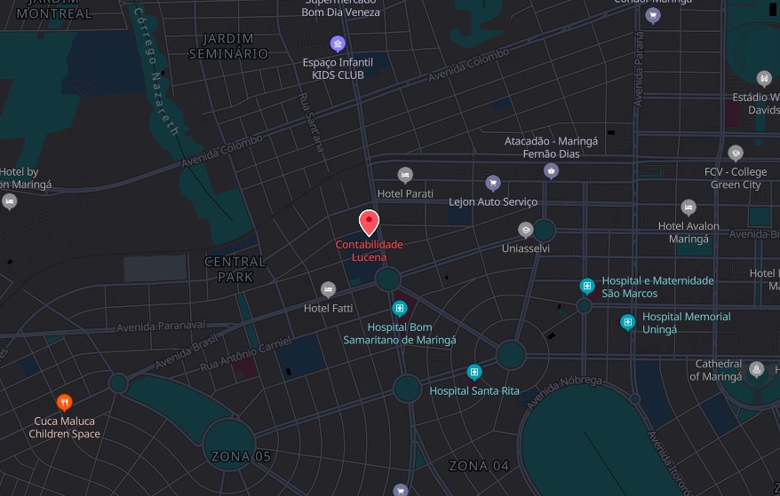 Mapa de localização